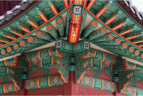 Decor of village house In Changgyeonggung Palace, Seoul