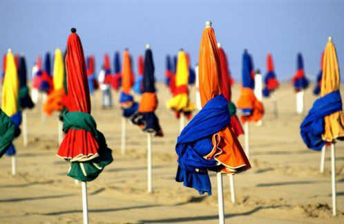 France, Plage à Deauville