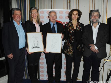 Pascal Rogard, Véronique Guèvremont, Ivan bernier, Audrey Azoulay, et Patrick Penot